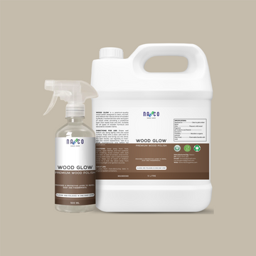 Nasco Wood Glow Premium Wood Polish Spray | 500Ml-5Litre
