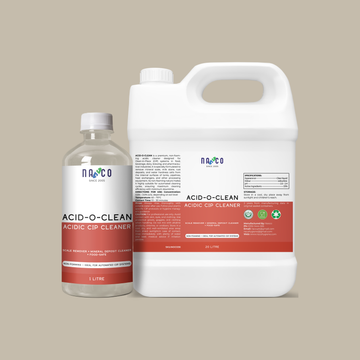 Nasco Acid-O-Clean - Non-Foaming Acidic CIP Cleaner | 1Litre-10Litre