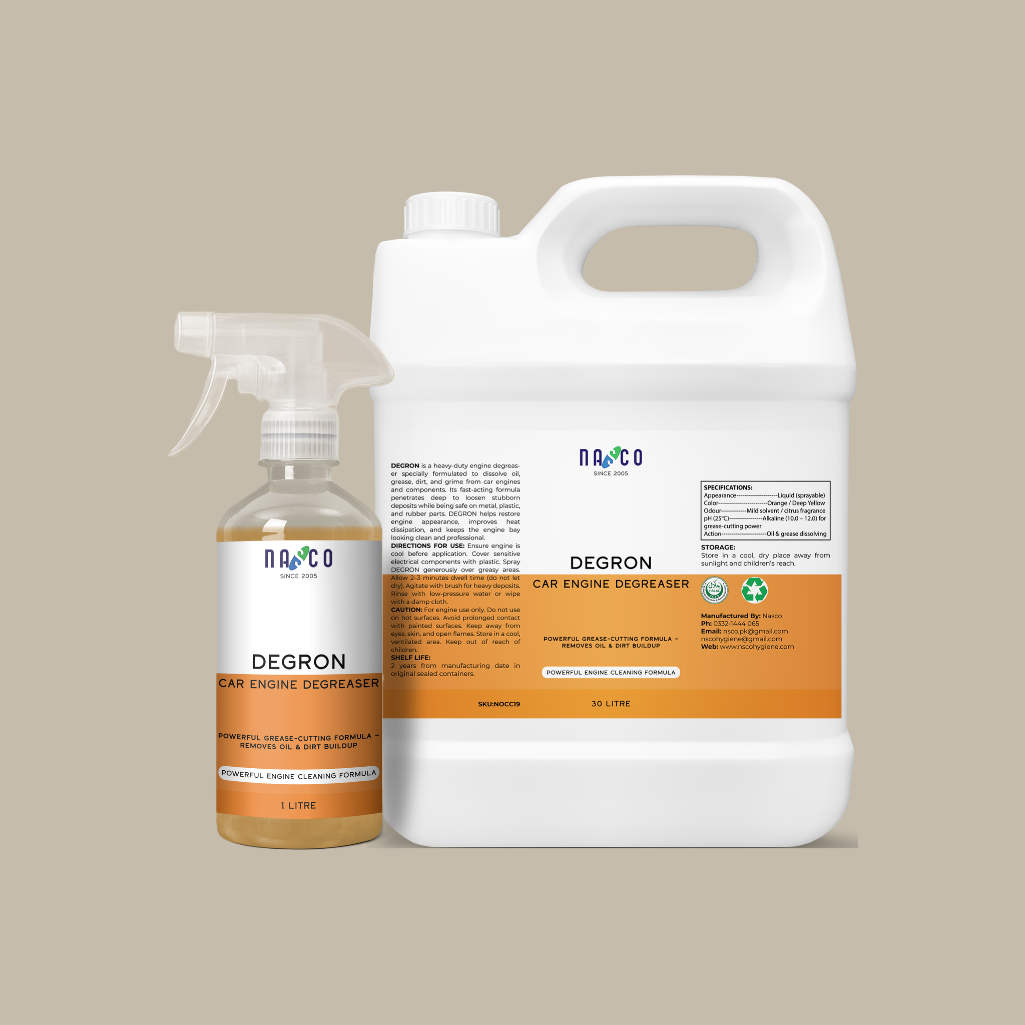 Nasco DEGRON – Car Engine Degreaser | 1Litre-30Litre