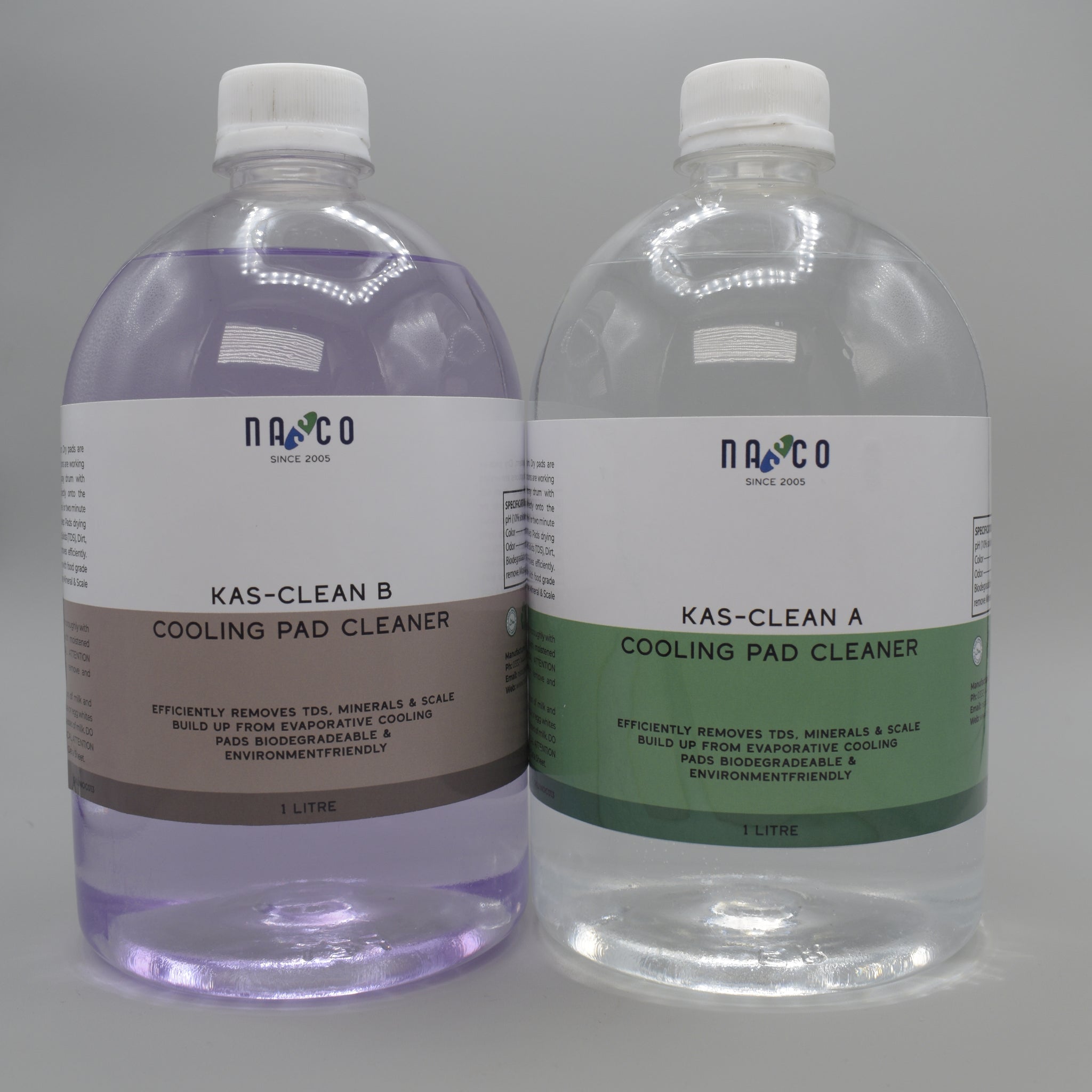 Nasco KAS-Clean A & B Cooling Pad Cleaner | 2 Litre