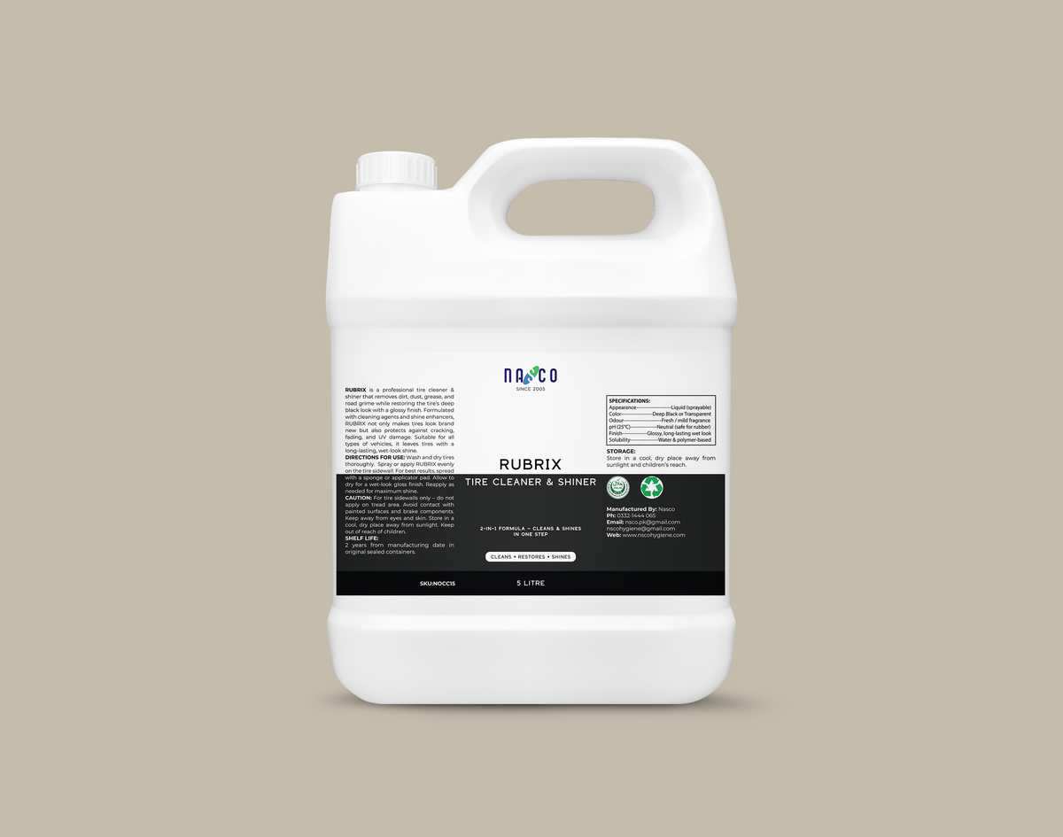 Rubrix R7404 Nasco RUBRIX – Tire Cleaner & Shiner | 1Litre-30Litre