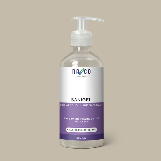 Nasco Sanigel 80% Alcohol Hand Sanitiser | 500Ml-10Litre