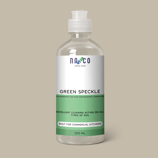 Nasco Green Speckle Chlorinated Machine Dishwashing Compound | 500Ml-10Litre
